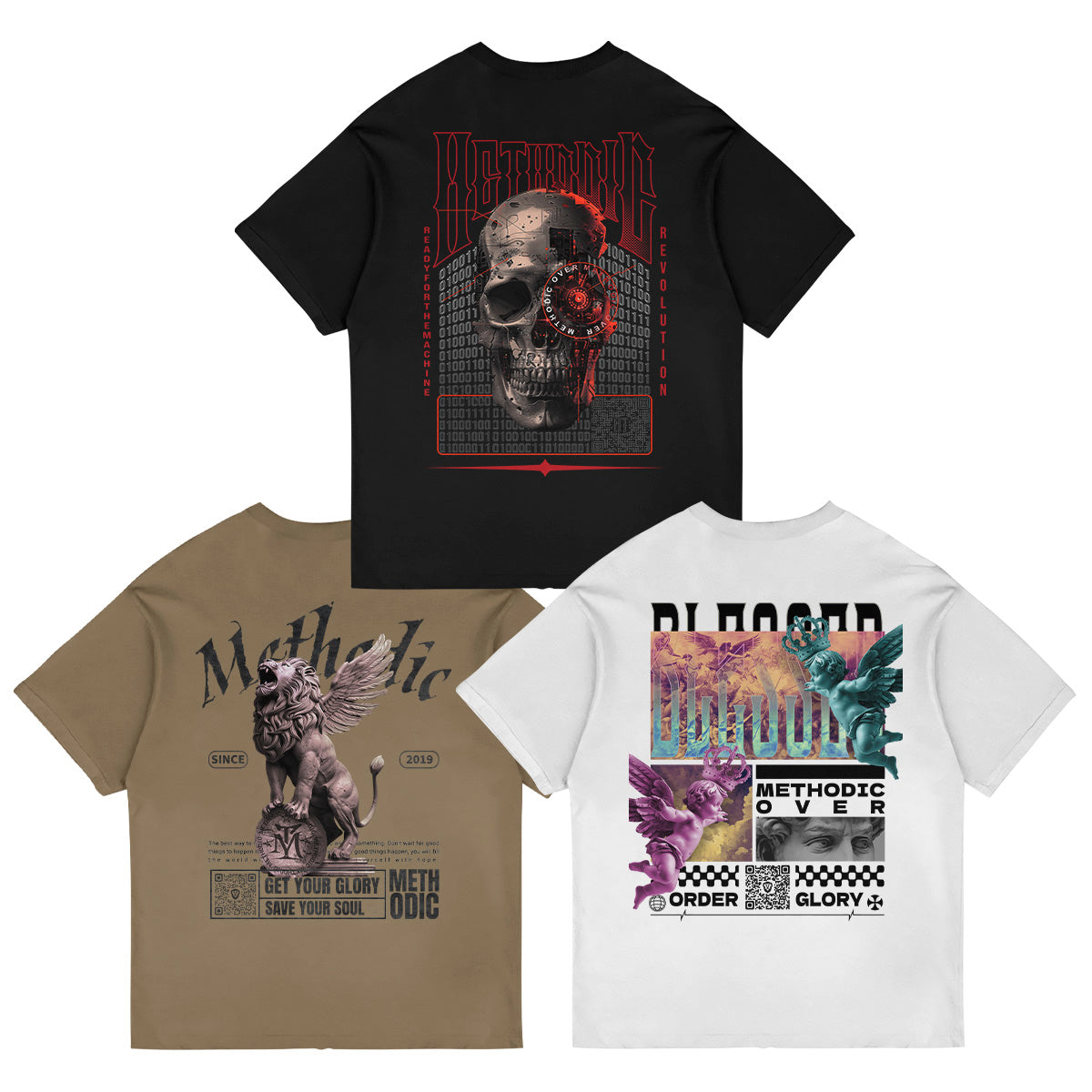 Kit 3 Camisetas Oversized - 005